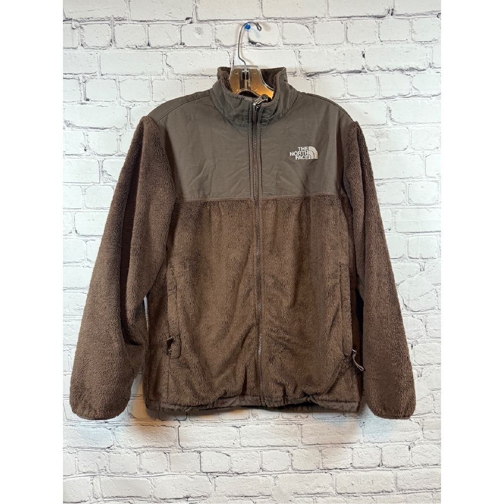 The North Face Denali Fleece Jacket Full‎ Zip Brown Outdoors Girls XL/TG